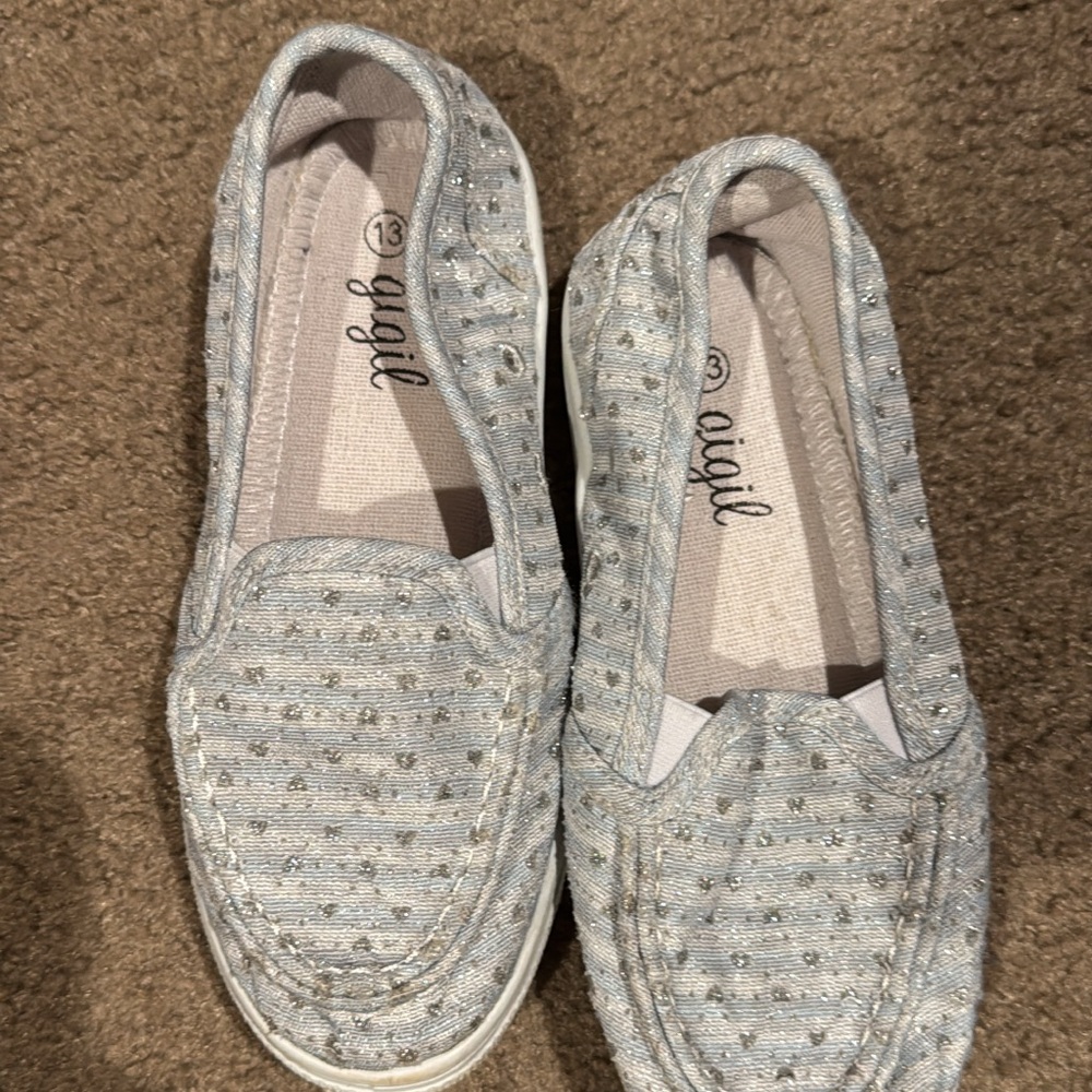 Aigil Light Blue Slip-On Shoes